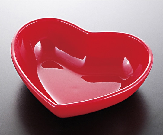 福井クラフト ハート鉢 オール朱 22010510 1個（ご注文単位1個）【直送品】