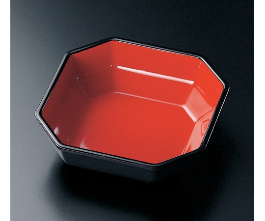 福井クラフト 八角鉢 内朱天黒 22020040 1個（ご注文単位1個）【直送品】
