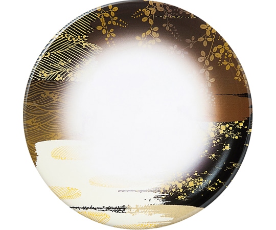 福井クラフト A150寿司皿 友禅風 花枝垂れ 74012010 1個（ご注文単位1個）【直送品】