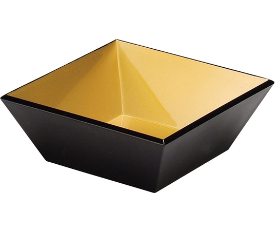 福井クラフト 3.2寸 角小鉢 金雅天黒 55002811 1個（ご注文単位1個）【直送品】