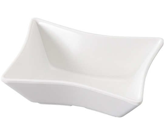福井クラフト メラミン 97 ツノ長角小鉢 白グロス 75006440 1個（ご注文単位1個）【直送品】