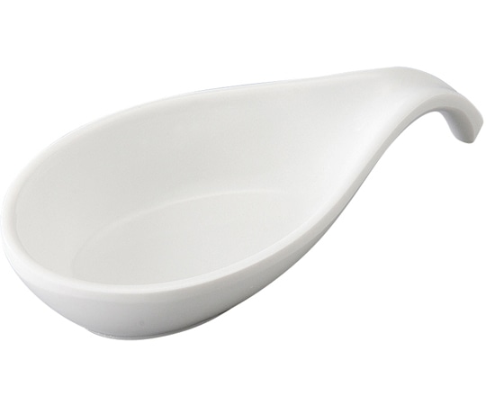 福井クラフト メラミン 100 平レンゲ小鉢 白グロス 75006360 1個（ご注文単位1個）【直送品】