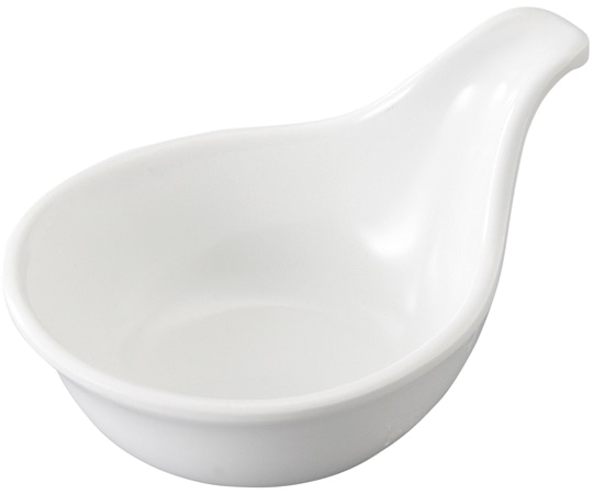 福井クラフト メラミン 100 ラウンドレンゲ小鉢 白グロス 75006380 1個（ご注文単位1個）【直送品】