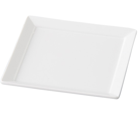 福井クラフト メラミン 98 スクエアリム小皿 白グロス 75006460 1個（ご注文単位1個）【直送品】