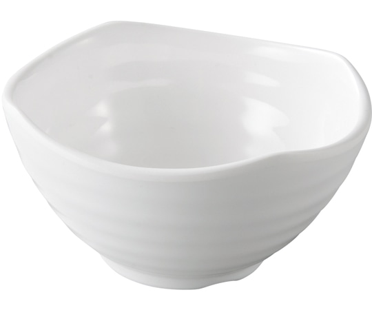 福井クラフト メラミン φ10.5 四ツ山深丸小鉢 白グロス 51024440 1個（ご注文単位1個）【直送品】
