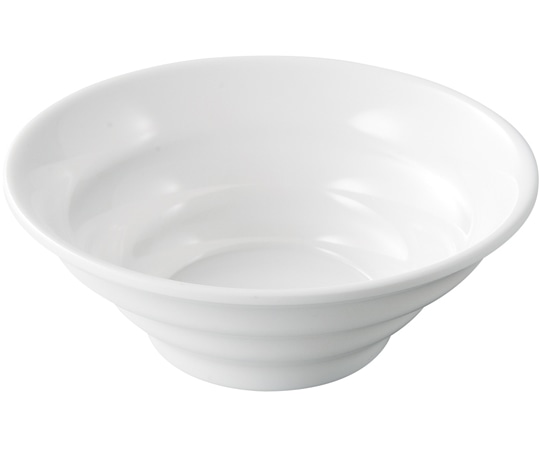 福井クラフト メラミン φ12.1 外段付内筋丸鉢 白グロス 51024590 1個（ご注文単位1個）【直送品】