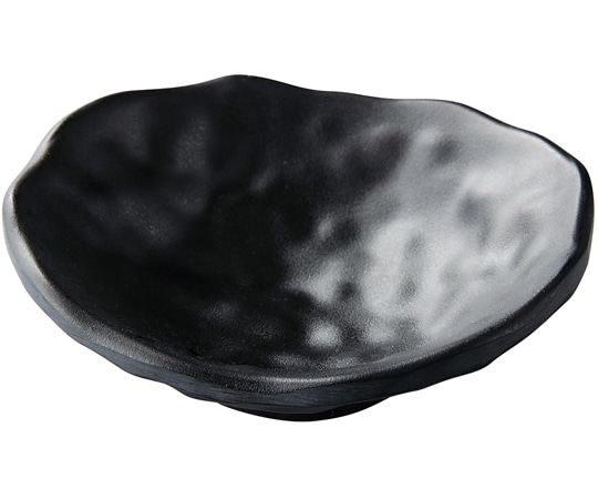 福井クラフト メラミン 8.9 ひねり小判荒打目小鉢 黒マット 51024155 1個（ご注文単位1個）【直送品】