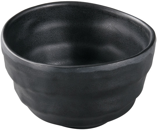 福井クラフト メラミン φ10.6 ひねり外段付丸深鉢 黒マット 51024560 1個（ご注文単位1個）【直送品】