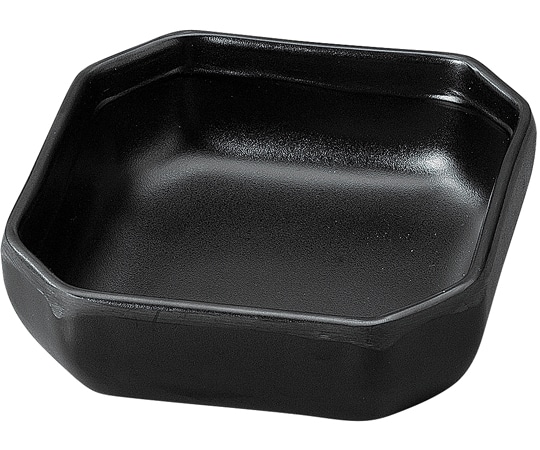 福井クラフト メラミン 11.3 角スミ切鉢 黒マット 75005530 1個（ご注文単位1個）【直送品】