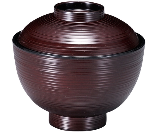 福井クラフト TA3.6寸 刷毛目小吸椀 溜内黒 31005710 1個（ご注文単位1個）【直送品】