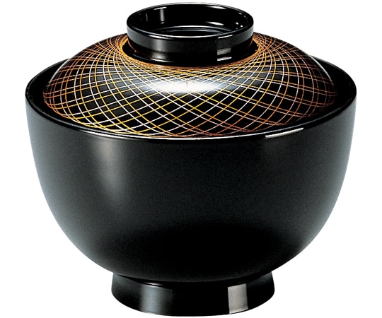 福井クラフト TA3.8寸 高仙才椀 黒現代網代 32601260 1個（ご注文単位1個）【直送品】