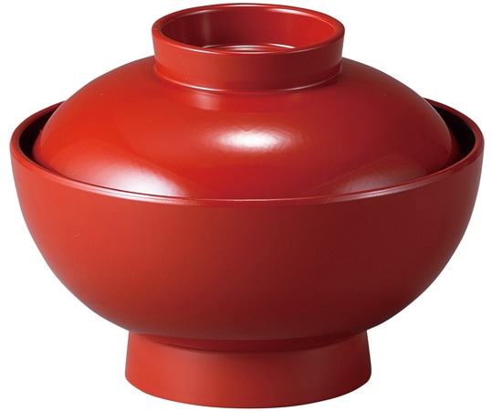 福井クラフト A4寸 開き仙才椀 朱無地 内黒 30048150 1個（ご注文単位1個）【直送品】