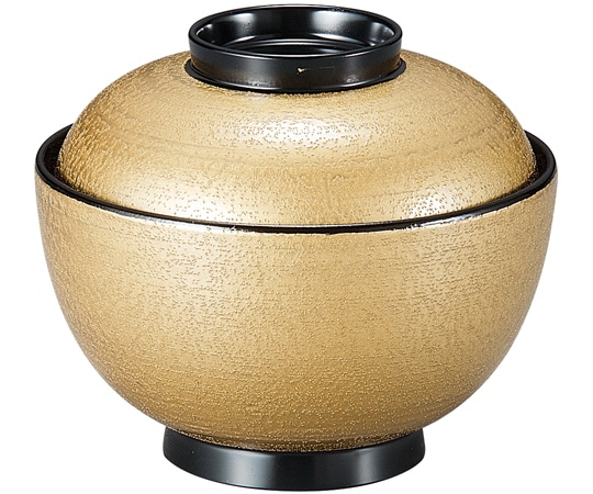 福井クラフト 円山椀 乾漆金刷毛目 37001920 1個(ご注文単位1個)【直送品】