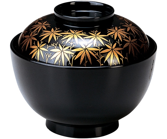 福井クラフト 円山椀 黒笹 12024740 1個(ご注文単位1個)【直送品】