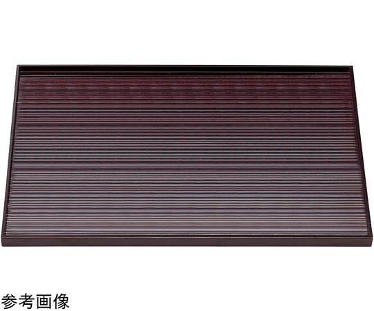 福井クラフト 尺3 乱引長角盆 溜 15000570 1個（ご注文単位1個）【直送品】