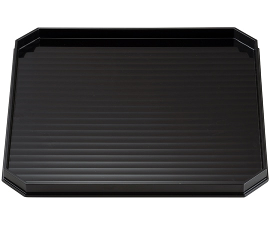 福井クラフト 尺1 隅切さざ波会席盆 黒PT塗 11014520 1個（ご注文単位1個）【直送品】