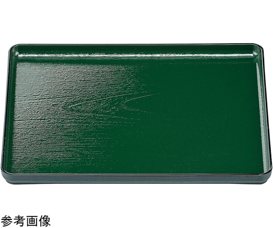 福井クラフト 尺4 大寿木目盆 グリーン天黒 17414950 1個（ご注文単位1個）【直送品】