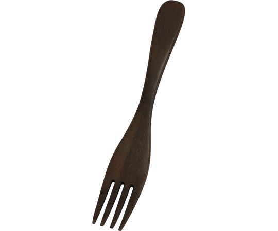 福井クラフト ウォルナット サラダフォーク 90043415 1個（ご注文単位1個）【直送品】
