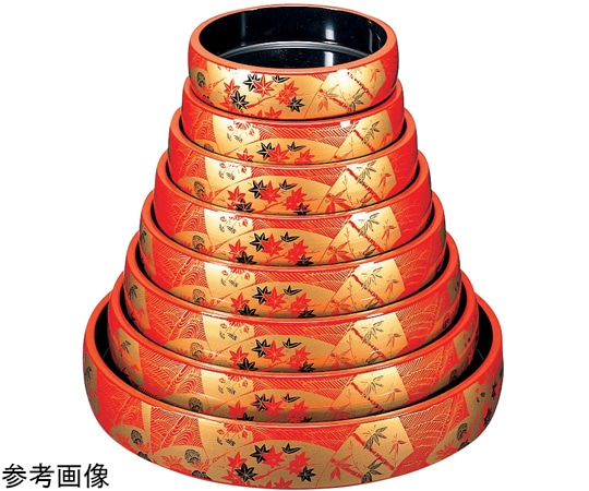 福井クラフト 太鼓尺2 桶 朱扇面 62020350 1個（ご注文単位1個）【直送品】