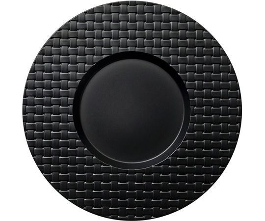 福井クラフト 耐熱28cm アジロプレート ブラック/(裏塗無) 75020130 1個（ご注文単位1個）【直送品】