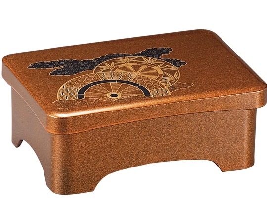 福井クラフト 特大丼重 金梨地内朱御所車(蓋親) 40430160 1個（ご注文単位1個）【直送品】