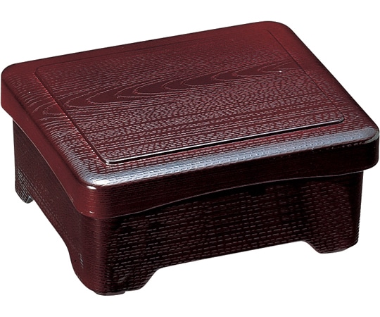 福井クラフト 耐熱木目丼重 溜内朱(蓋親) 42012550 1個（ご注文単位1個）【直送品】