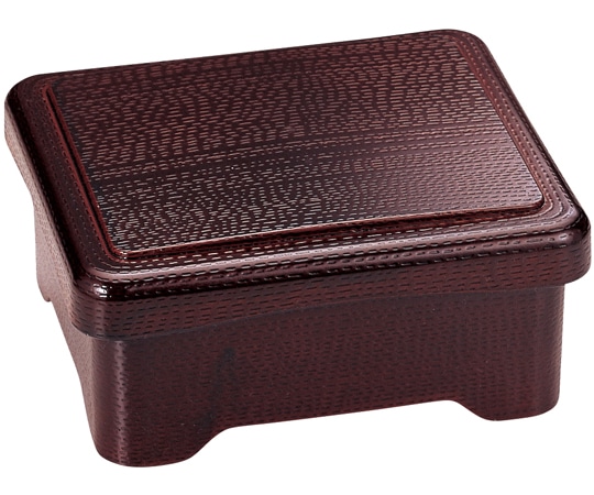 福井クラフト PBT木目丼重 蓋親 溜内朱天黒 45015010 1個（ご注文単位1個）【直送品】