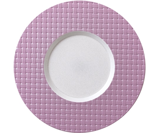 福井クラフト 耐熱28cm アジロプレート 内パール/リムバイオレット/裏白塗 75020180 1個（ご注文単位1個）【直送品】