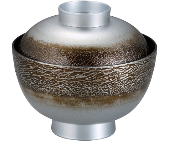 福井クラフト TA和越前椀 絞り墨入れ銀内黒 33502690 1個（ご注文単位1個）【直送品】