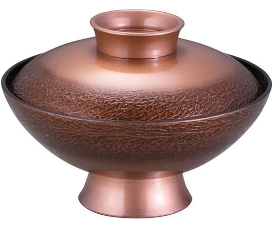 福井クラフト TA4寸 小槌吸物椀 絞り墨入れ銅内黒 33502760 1個（ご注文単位1個）【直送品】