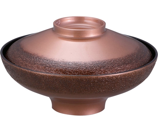 福井クラフト 5寸 富士煮物椀 絞り墨入れ銅内黒 33502970 1個（ご注文単位1個）【直送品】