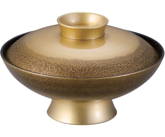 福井クラフト TA5.5寸 小槌椀 絞り墨入れ金内黒 33503010 1個（ご注文単位1個）【直送品】