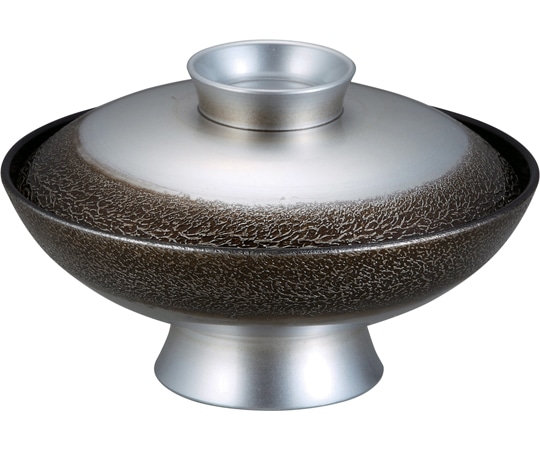 福井クラフト TA5.5寸 小槌椀 絞り墨入れ銀内黒 33503020 1個（ご注文単位1個）【直送品】