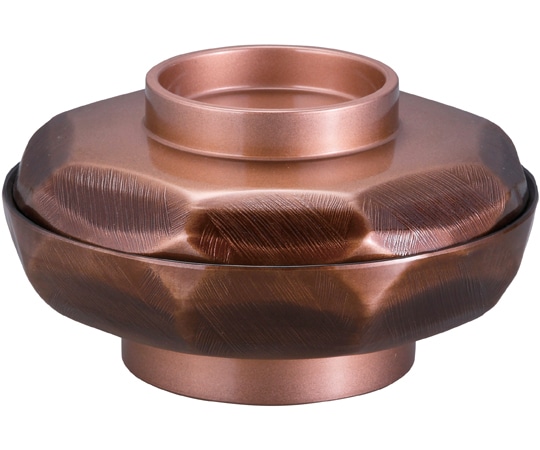 福井クラフト TA6寸 荒彫亀甲平丼 墨入れ銅内黒 33503240 1個（ご注文単位1個）【直送品】