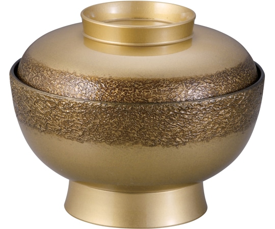 福井クラフト TA5寸 羽衣丼 絞り墨入れ金内黒 33503070 1個（ご注文単位1個）【直送品】