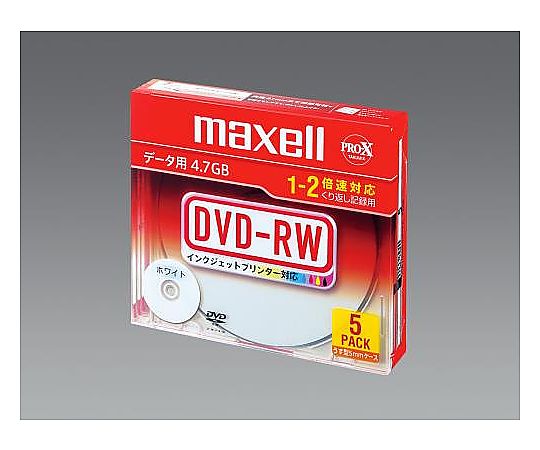 エスコ 4.7GB DVD-RW(2倍速/5枚) EA759GS-20B 1パック(ご注文単位1パック)【直送品】