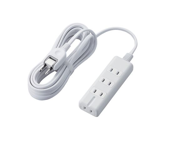 エレコム 磁石タップ 4個口(内3ピン1) 5m ホワイト T-KM01-2450WH 1個(ご注文単位1個)【直送品】