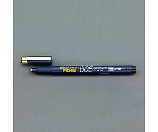 アズワン [黒/極細]水性デザイン用ペン(耐水/耐光性) EA765MV-203 1個(ご注文単位1個)【直送品】