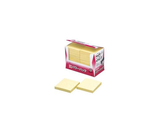 スリーエム Post-it 再生紙経費削減(パワーパックタイプ) イエロー 1箱(100枚×20パッド入) 6542-Y 1箱(ご注文単位1箱)【直送品】