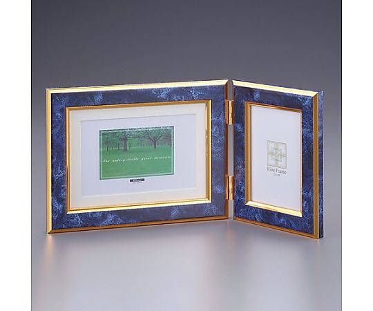 エスコ KG横/L判縦 フォトフレーム(大理石調) EA761LP-43 1個(ご注文単位1個)【直送品】