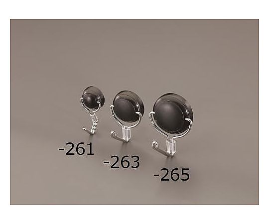 エスコ φ25mm/ 2.5kg マグネットフック(回転フック/ブラック) EA762FG-261 1個(ご注文単位1個)【直送品】