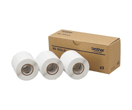 ブラザー RJ-2140/2150用プレカット紙ラベル RD-Q07J1 1個(ご注文単位1個)【直送品】