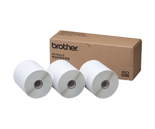 ブラザー TD-4000/4100N用長尺紙テープ 3本パック RD-S01J2 1個(ご注文単位1個)【直送品】