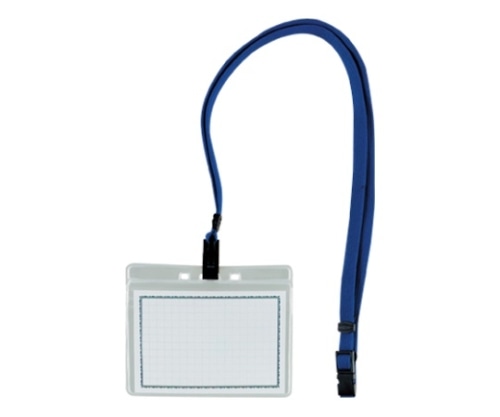 西敬 マイティループエコノミー名札 縦90×横110mm 青 MLE-331 B 1個(ご注文単位1個)【直送品】