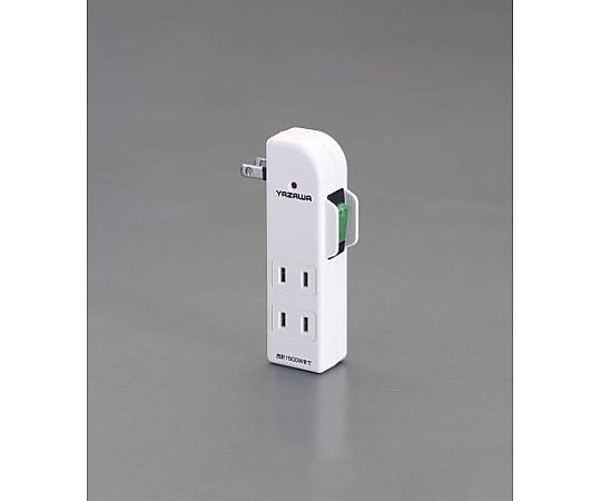 エスコ AC125V/15A 3口タップ[雷サージ・ブレーカー付] EA940CD-38A 1個(ご注文単位1個)【直送品】