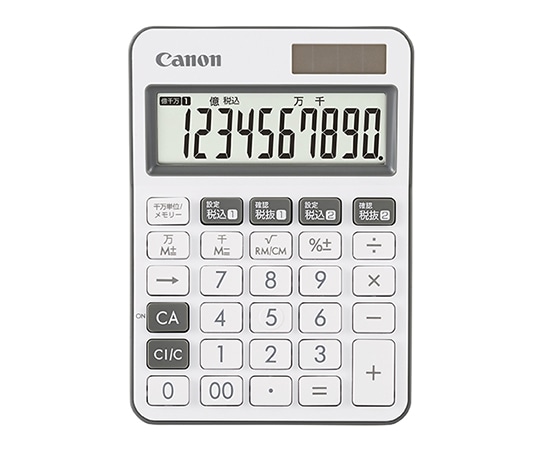 キヤノン ミニ卓上電卓 チャコール LS-105WUC-CH 1個(ご注文単位1個)【直送品】