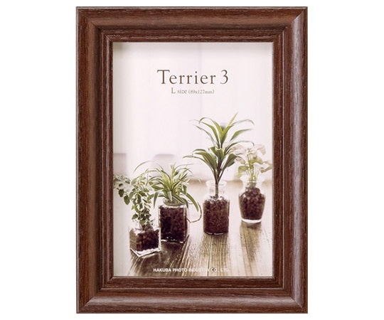 ハクバ写真産業 フォトフレーム テリア3 Lサイズ 1面 ブラウン FWTR3-BRL1 1個(ご注文単位1個)【直送品】