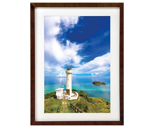 ハクバ写真産業 木製額縁 MM-01 ワイド4切サイズ ブラウン FWMM01-BRW4 1個(ご注文単位1個)【直送品】