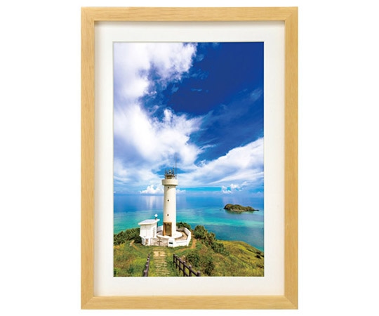 ハクバ写真産業 木製額縁 MM-01 ワイド6切サイズ ナチュラル FWMM01-NTW6 1個(ご注文単位1個)【直送品】