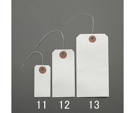 エスコ 42x 90mm 針金荷札(白/1000枚) EA475HZ-12 1セット(ご注文単位1セット)【直送品】